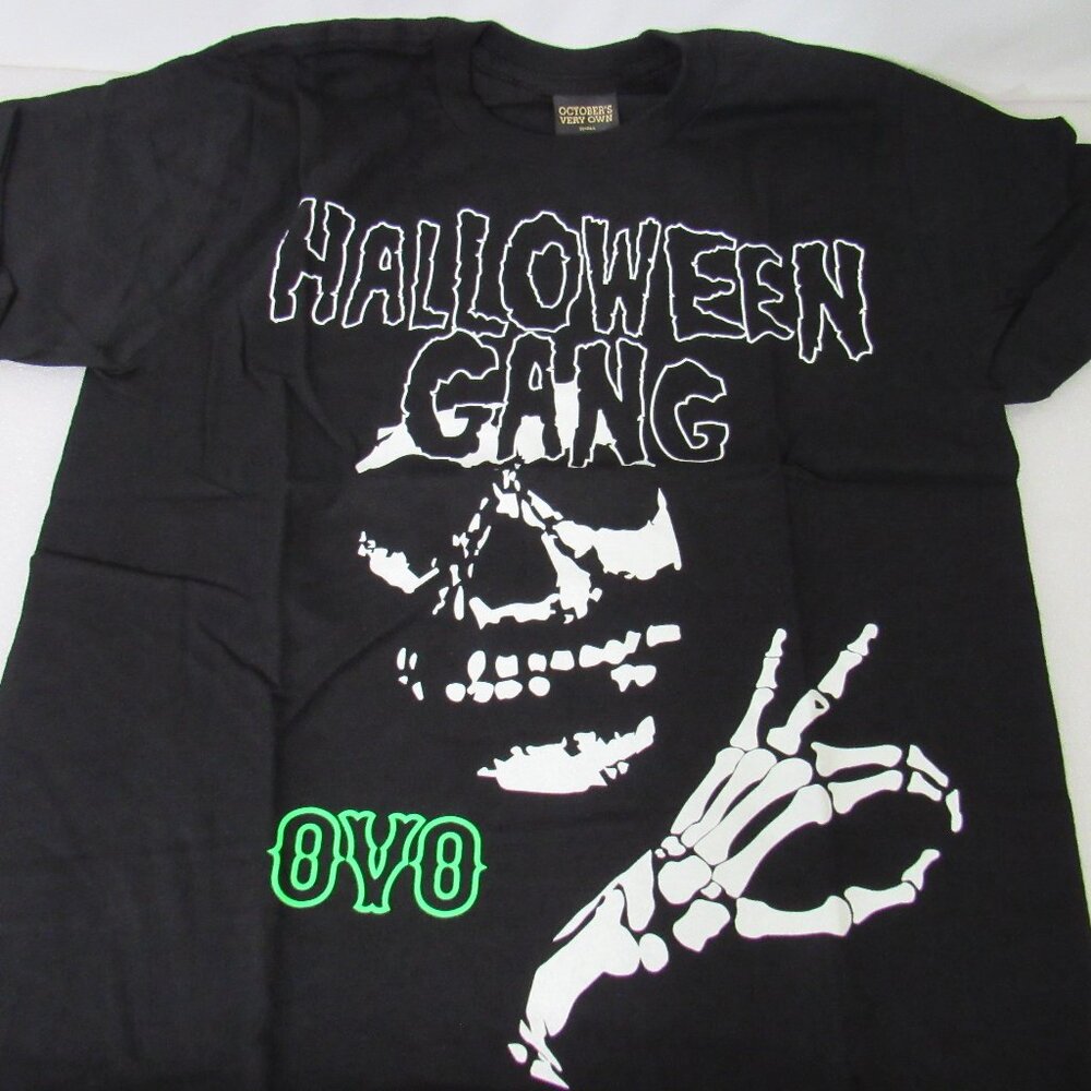 October Very Own Black Halloween Gang 2016 T-Shirt OVO Cotton Unisex Sz Sโ